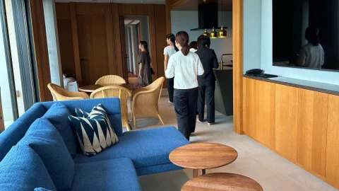 動線や居心地に配慮されたお部屋見学の様子
